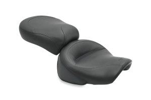 Kawasaki Nomad Motorcycle Seat - Front + Rear - Mustang Motorcycle - Two-Piece - Black - `00-`04